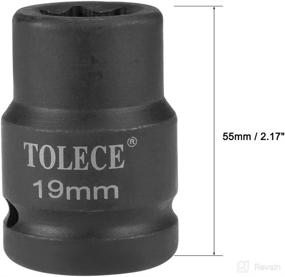 img 1 attached to ⚒️ High-Quality uxcell 3/4-Inch Drive 19mm Impact Socket: Durable Cr-Mo Material in Metric Size