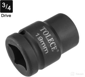 img 2 attached to ⚒️ High-Quality uxcell 3/4-Inch Drive 19mm Impact Socket: Durable Cr-Mo Material in Metric Size