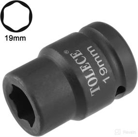 img 3 attached to ⚒️ High-Quality uxcell 3/4-Inch Drive 19mm Impact Socket: Durable Cr-Mo Material in Metric Size