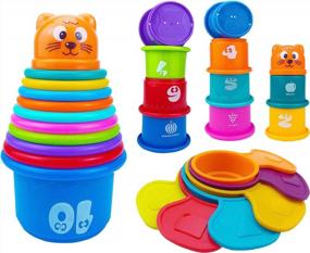 img 4 attached to Ella Dream Multicolor Stacking Educational