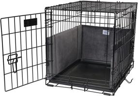 img 4 attached to 🐾 Eco-Friendly Dog Crate Bumpers for Single Door or Double Door Wire Dog Kennel, Non-Toxic & Machine Washable - Pet Dreams