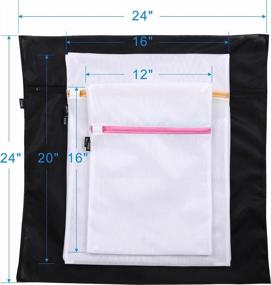 img 2 attached to 5-Piece Mesh Laundry Bags: 1 XL, 2 L, and 2 M for Garments, Delicates, Hosiery, Underwear, and Travel