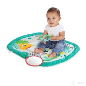 img 1 attached to 🌴 Vibrant and Fun! Bright Starts Totally Tropical Prop & Play Tummy Time Baby Activity Mat for Active Newborns+