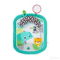 🌴 vibrant and fun! bright starts totally tropical prop & play tummy time baby activity mat for active newborns+ logo