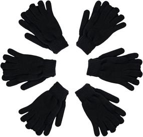 img 3 attached to Gelante Winter Knitted Stretch Gloves Men's Accessories in Gloves & Mittens