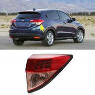 compatible with honda hrv 2016-2018 rear outer taillight assembly - passenger side by motorfansclub logo