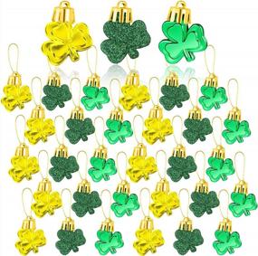 img 4 attached to Get Lucky This St. Patrick'S Day With 30 Shamrock Ornaments For Your Party Decorations!