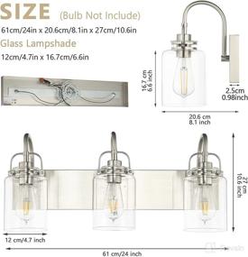 img 2 attached to Bathroom Vanity Light Fixtures Lighting & Ceiling Fans better for Wall Lights