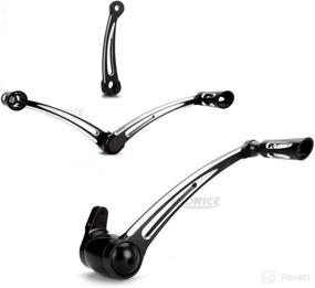 img 4 attached to 🏍️ Harley CNC Cut Brake Shifter Shaft Levers: Enhancing Performance for Touring Road Street Glide FLHR FLHX FLHTCU FLHTK FLHTCUTG CVO Limited FLHTKSE 2014-2019