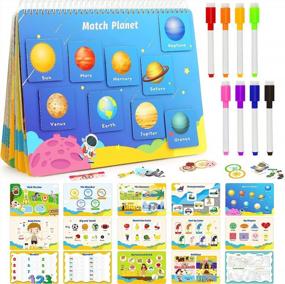 img 4 attached to 📚 Sensory Activity Book for Toddlers: Busy Book, Montessori Toy for Preschool Learning, Quiet Book for Ages 2-5, Educational Activities, Ideal Gift for Boys and Girls