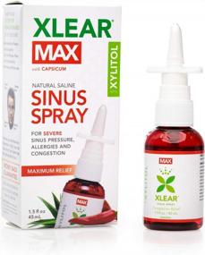 img 4 attached to Xlear MAX Saline Nasal Spray With Xylitol, Capsicum & Aloe - Natural Decongestant For Sinus Pressure, Headache Relief, Dry Nose In Kids & Adults (3 Pack 1.5 Fl Oz)