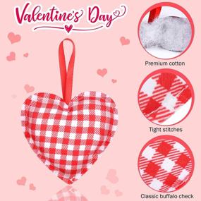 img 2 attached to Add Charm To Your Valentine'S Day With ADXCO'S 24-Piece Heart-Shaped Hanging Ornaments Collection