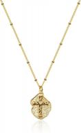 минималистское ожерелье с крестом из 14 карат и молитвой господней - идеальный религиозный подарок! логотип