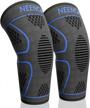 get superior knee support with neenca 2 pack knee brace - perfect for sport, fitness and pain relief! logo