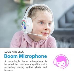 img 2 attached to Kid-Friendly ONANOFF Bluetooth Headphones With Active Noise Cancelling, Volume Limiting, Built-In Mic, 24-Hour Battery Life, Ideal For Airplanes, School, Games, And Video Calls - Deep Blue