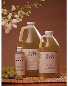 img 1 attached to TheraPro Grapeseed Massage Oil - 100% Pure & Natural, Rich In Vitamins & Minerals, 64 Oz. Bottle