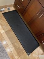 img 1 attached to 17'' X 47'' LUXEAR Anti Fatigue Kitchen Mat - Waterproof, Non-Slip Comfort Floor Rug For Home, Office & Laundry Room - Black review by Carlos King