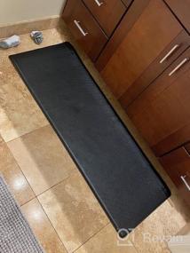 img 5 attached to 17'' X 47'' LUXEAR Anti Fatigue Kitchen Mat - Waterproof, Non-Slip Comfort Floor Rug For Home, Office & Laundry Room - Black