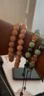 img 1 attached to Spiritual Style: CANDYFANCY'S 8Mm Natural Beaded Stretch Bracelets For Women And Men review by Alice Johnson