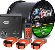 🐶 electric dog fence + remote trainer - 3 dog / 1000' of 16 gauge underground wire - dual solution for containment & training with 1 collar logo