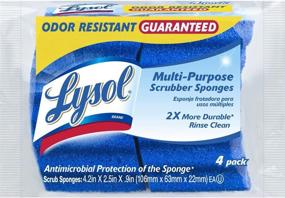 img 4 attached to 🧽 Lysol Multi-Purpose Long-lasting Scrub Sponge, 4-pack