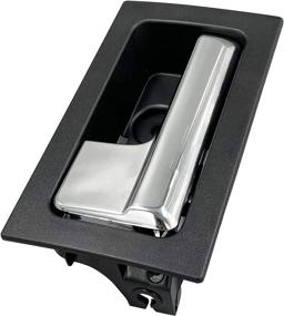 img 3 attached to Black Inner Handle with Chrome for Ford Pickup F150 2009-2014 - Left Driver Side