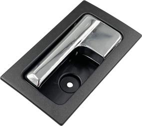 img 4 attached to Black Inner Handle with Chrome for Ford Pickup F150 2009-2014 - Left Driver Side