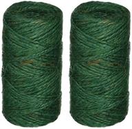 🌿 bond green jute garden twine - 200ft per roll (2 pack), ideal for indoor and outdoor use (no 337) логотип