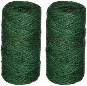 img 1 attached to 🌿 Bond Green Jute Garden Twine - 200ft per Roll (2 Pack), Ideal for Indoor and Outdoor Use (No 337)