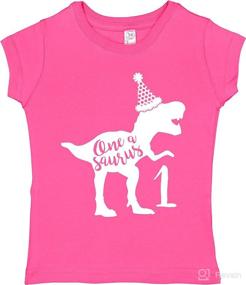 img 1 attached to 🦖 7 ate 9 Apparel Kids 1 Dinosaur One First Birthday Dino Tee: Celebrate with a Roaring Style!