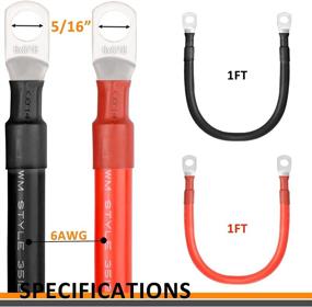 img 3 attached to Screwish Battery Cables Silicone Inverter Car Electronics & Accessories ~ Car Electronics Accessories