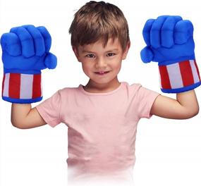 img 4 attached to Toydaze Superhero Toys: Infinity Gloves Hands And Fists For Kids Costumes!