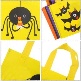 img 2 attached to Получите Spook-Tacular с CCINEE'S 24Pcs Нетканые сумки для угощений на Хэллоуин для детской вечеринки