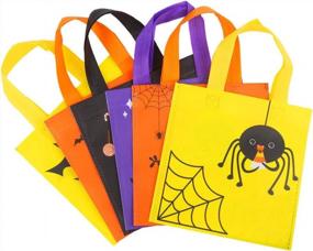 img 1 attached to Получите Spook-Tacular с CCINEE'S 24Pcs Нетканые сумки для угощений на Хэллоуин для детской вечеринки
