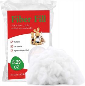 img 4 attached to 150G Recyclable Polyester Fiber Fill Fluff Stuffed Animal Stuffing High Resilience For Crafts Pillows Quilts Pouf Paddings Toys Dolls DIY Christmas Home Decors Projects