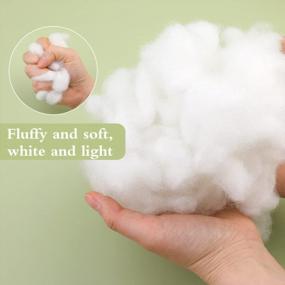 img 1 attached to 150G Recyclable Polyester Fiber Fill Fluff Stuffed Animal Stuffing High Resilience For Crafts Pillows Quilts Pouf Paddings Toys Dolls DIY Christmas Home Decors Projects