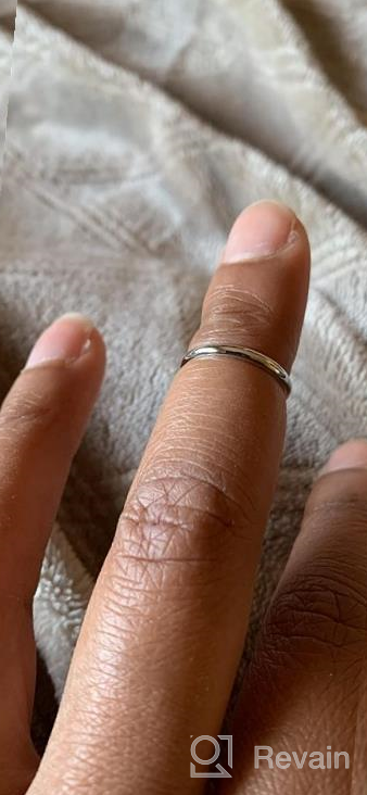 img 1 attached to 🏻 Baby Ring in Sterling Silver or 14K Gold-Plated, with a Twisted or Plain Band review by Jason Hood