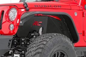 img 3 attached to 🚙 Rough Country Front Inner Fenders for Jeep Wrangler JK (2007-2018) - Enhance your Off-Roading Experience!