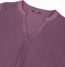 img 1 attached to Lotusmile Women'S V-Neck Business Casual Tops With 3/4 Sleeves - Dressy Shirts For Workwear And Professional Attire