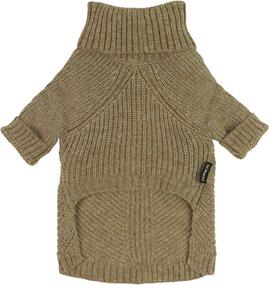 img 2 attached to ❄️ Stay Cozy this Winter with Fitwarm Thermal Knitted Dog Sweater: Doggy Winter Coat for X-Large Pets in Sage Green