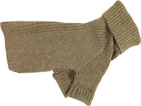 img 1 attached to ❄️ Stay Cozy this Winter with Fitwarm Thermal Knitted Dog Sweater: Doggy Winter Coat for X-Large Pets in Sage Green