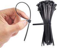 🔗 fixson cable ties: 100-pack of reusable releasable zip ties (14") - multi-purpose solution for organizing and securing items логотип