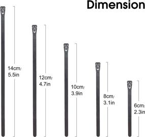 img 3 attached to 🔗 FIXSON Cable Ties: 100-Pack of Reusable Releasable Zip Ties (14") - Multi-Purpose Solution for Organizing and Securing Items