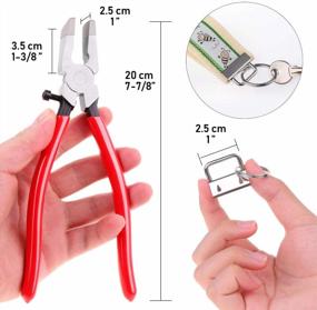 img 1 attached to 40Pcs Key Fob Hardware Set With Pliers - Perfect For Wristlet Keychain, Lanyard & Chain Making Supplies