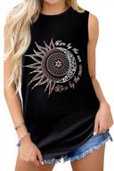 women's summer tank tops: sleeveless tunic blouses for casual loose fit logo