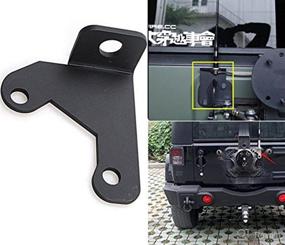 img 4 attached to 🚙 Spare Tire CB Antenna Mount for Wrangler JK 2007-2018: Compatible with Rubicon, Unlimited, Sahara - 2/4 Door