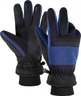 waterproof insulated touchscreen breathable windproof men's accessories in gloves & mittens logo