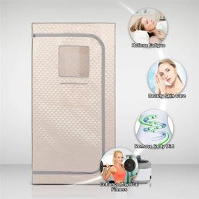 img 2 attached to Smartmak Full Size Steam Sauna Kit: Portable Home Spa For 1 Person, 4L Steamer Pot With Remote Control & Upgraded Chair - Detox Therapy