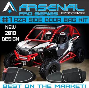 img 4 attached to 🚪 Arsenal Pro RZR Door Bags - Side Storage and Knee Pad Protection for Polaris RZR XP 1000, Turbo XP4 900XC, and S900 Off-Road Vehicles (1 Pair)