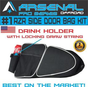 img 1 attached to 🚪 Arsenal Pro RZR Door Bags - Side Storage and Knee Pad Protection for Polaris RZR XP 1000, Turbo XP4 900XC, and S900 Off-Road Vehicles (1 Pair)